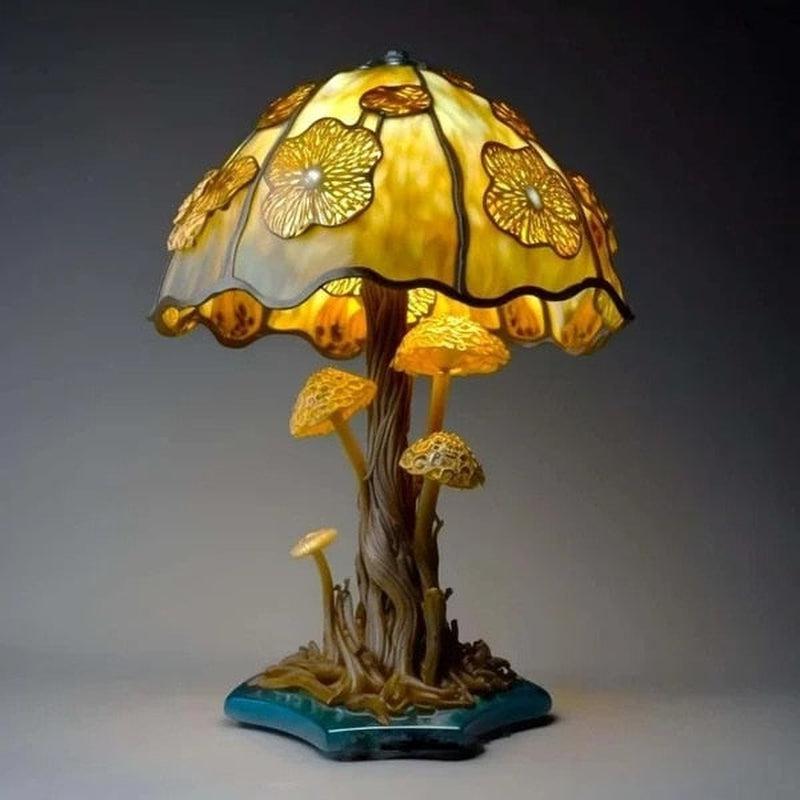 Artistic Psychedelic Designs Table Lamps | Colourful Designs | Bedroom Night Lights Resin material